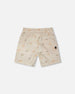 Poplin Shorts Beige Safari Print - H30S26_3H100