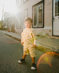 French Terry Shorts Beige Jeep Print - H30S28_3H101