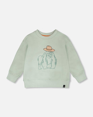 French Terry Sweatshirt Mint Green - H30S30_03260
