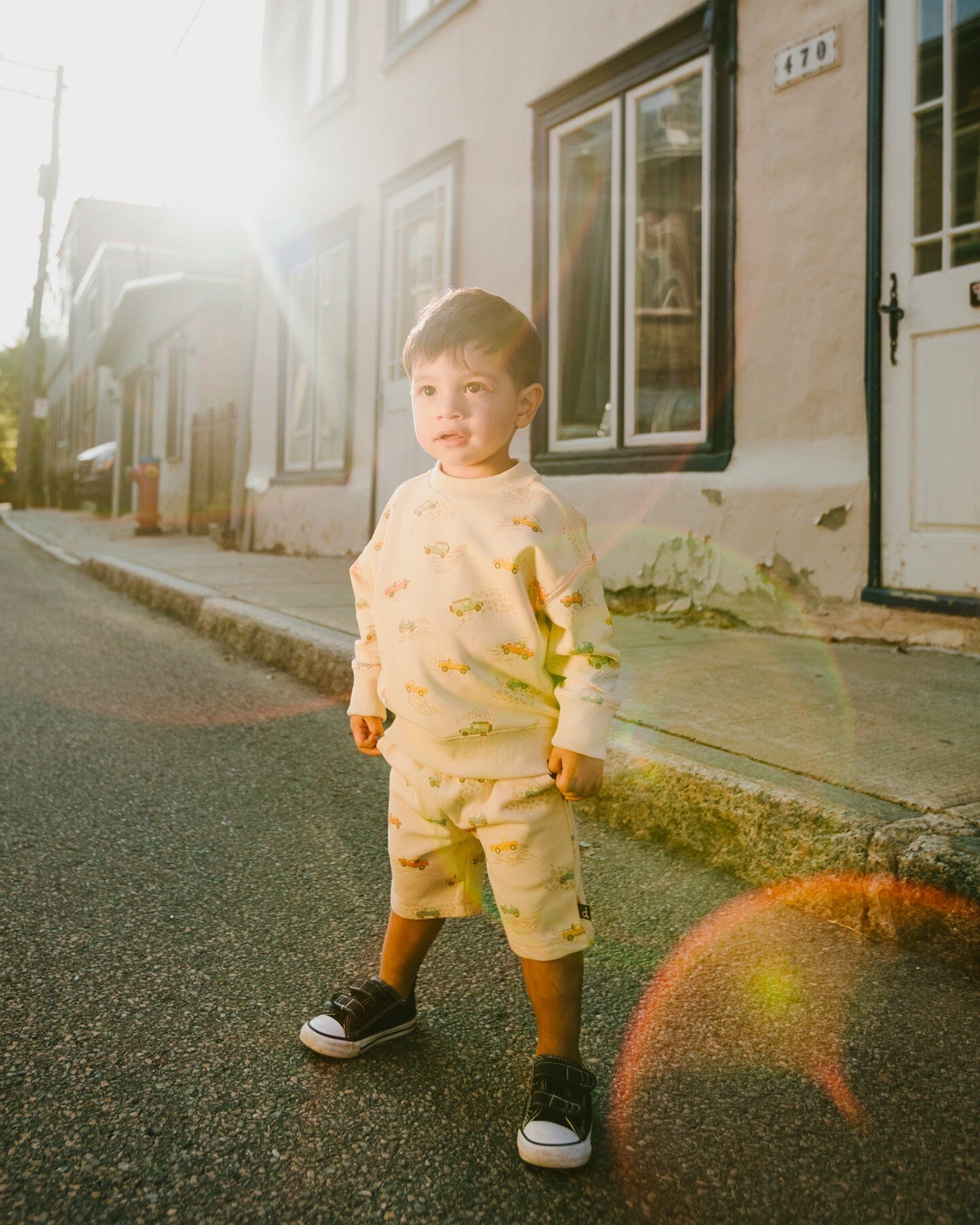 French Terry Sweatshirt Beige Jeep Print - H30S31_3H101