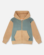 Hooded French Terry Cardigan Mint Green - H30S32_03008