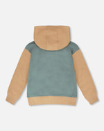 Hooded French Terry Cardigan Mint Green - H30S32_03008