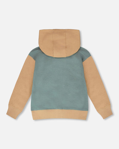 Hooded French Terry Cardigan Mint Green - H30S32_03008