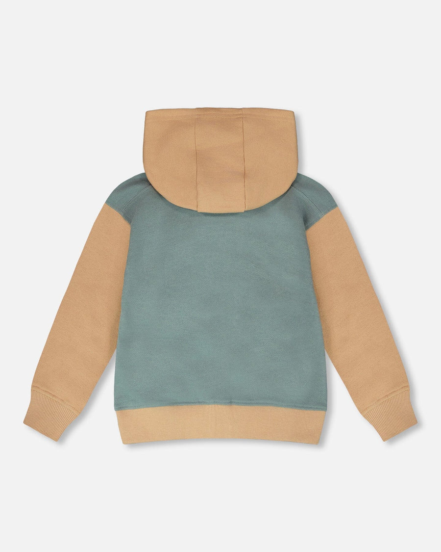 Hooded French Terry Cardigan Mint Green - H30S32_03008
