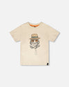 Organic Cotton Short Sleeve T-Shirt Off White - H30S70_01001