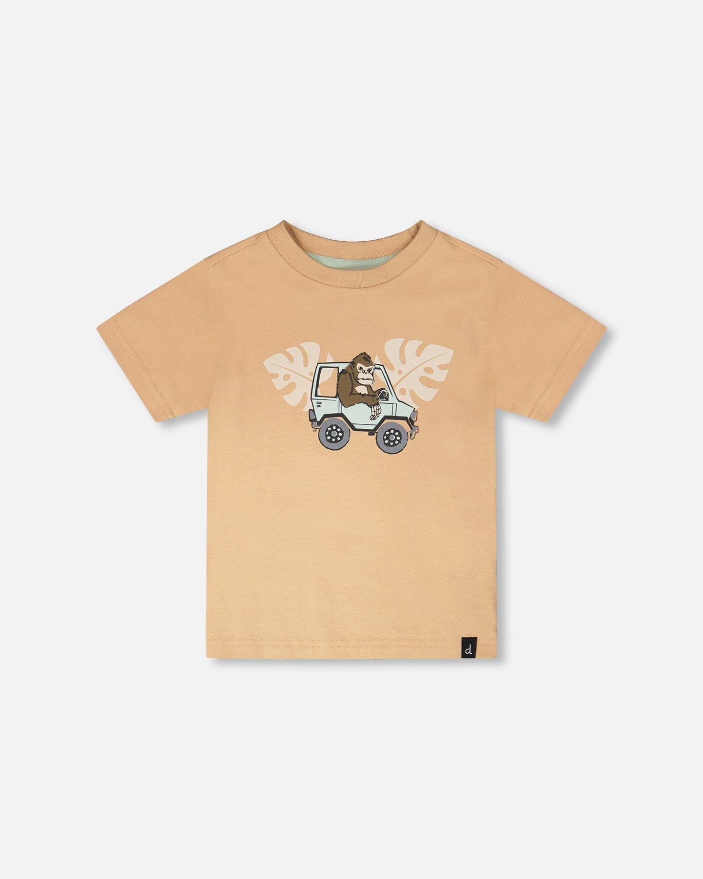 Organic Cotton Short Sleeve T-Shirt Beige - H30S70_01720