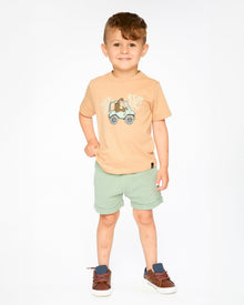 Organic Cotton Short Sleeve T-Shirt Beige - H30S70_01720