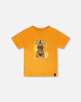 Organic Cotton Short Sleeve T-Shirt Orange - H30S70_02590