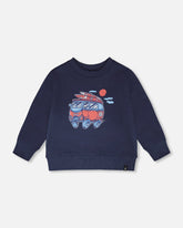 French Terry Sweatshirt Blue