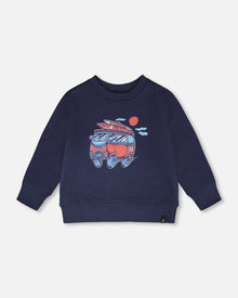 French Terry Sweatshirt Blue - H30T30_04840