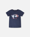Organic Cotton Short Sleeve T-Shirt Blue - H30T71_04840