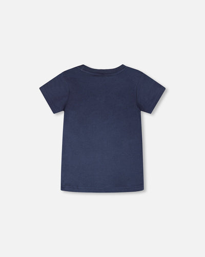 Organic Cotton Short Sleeve T-Shirt Blue - H30T71_04840