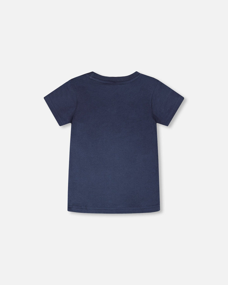 Organic Cotton Short Sleeve T-Shirt Blue - H30T71_04840