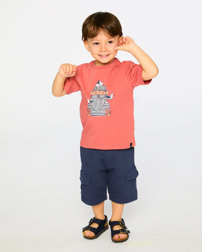 Organic Cotton Short Sleeve T-Shirt Brick - H30T71_06540