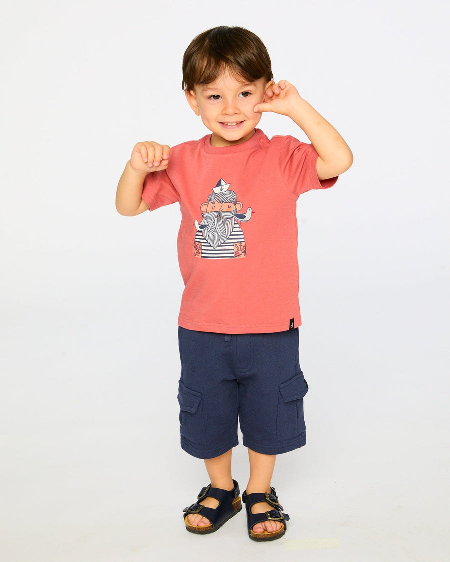 Organic Cotton Short Sleeve T-Shirt Brick - H30T71_06540