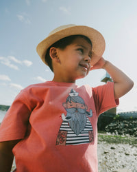 Organic Cotton Short Sleeve T-Shirt Brick - H30T71_06540