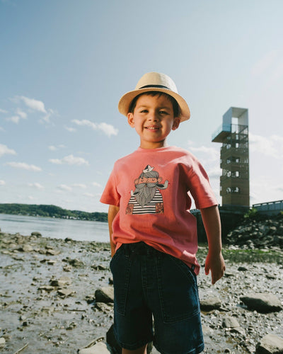 Organic Cotton Short Sleeve T-Shirt Brick - H30T71_06540