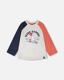 Jersey Long Sleeve T-Shirt Light Grey Mix - H30T72_01910
