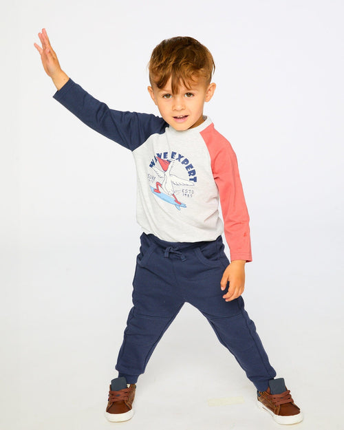 Jersey Long Sleeve T-Shirt Light Grey Mix - H30T72_01910