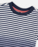 Organic Cotton Short Sleeve T-Shirt Blue Gradient Stripes - H30T73_3H105