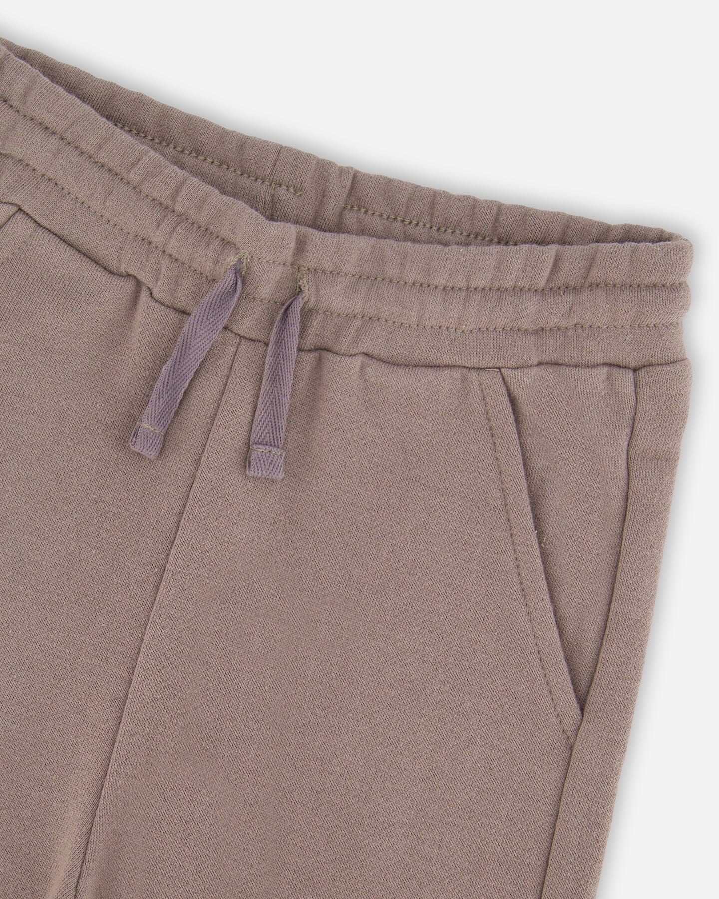 French Terry Sweatpants With Cargo Pocket Taupe - H30U23_01490