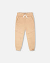 French Terry Sweatpants With Cross Seams Beige - H30U24_01720