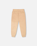 French Terry Sweatpants With Cross Seams Beige - H30U24_01720