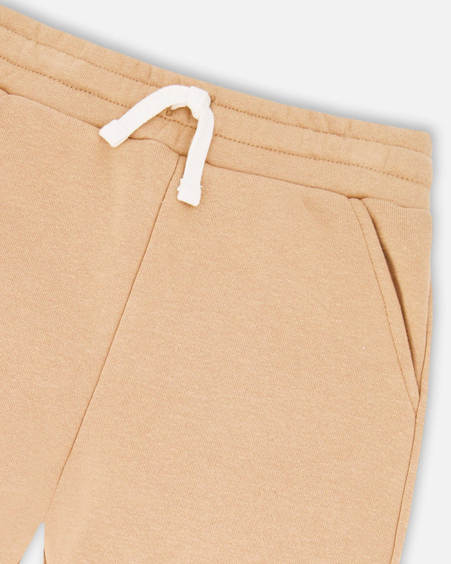 French Terry Sweatpants With Cross Seams Beige - H30U24_01720