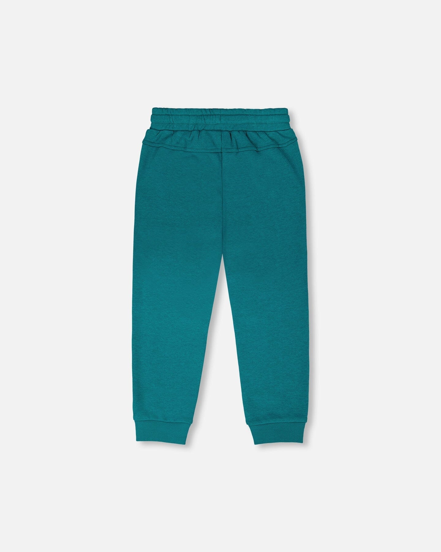 French Terry Sweatpants With Cross Seams Dark Turquoise - H30U24_03890