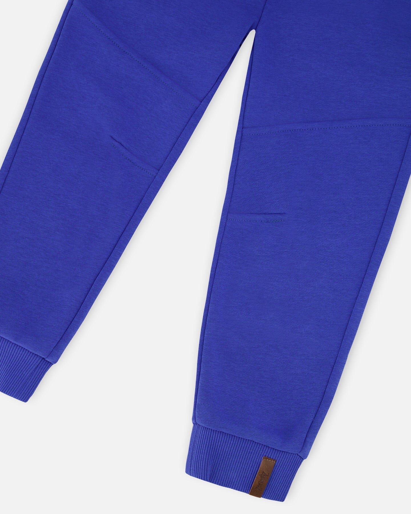 French Terry Sweatpants With Cross Seams Royal Blue - H30U24_04640
