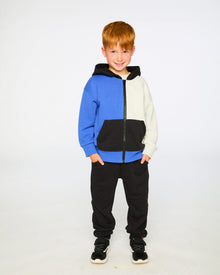 French Terry Sweatpants With Cross Seams Black - H30U24_09990