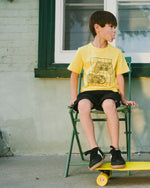 French Terry Shorts With Cross Seams Black - H30U26_09990