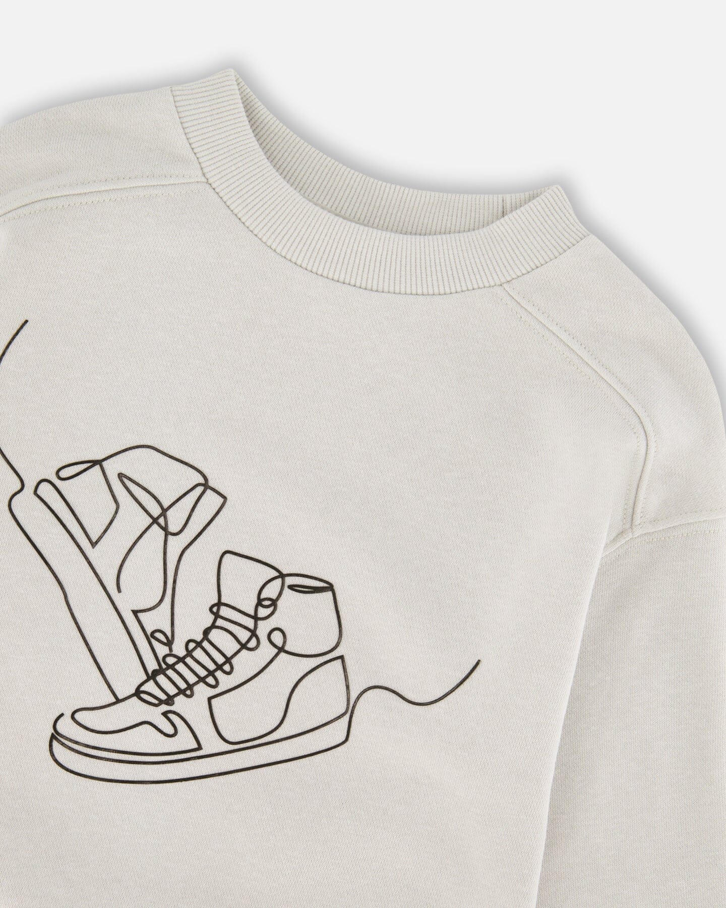 French Terry Sweatshirt Pale Grey - H30U30_01530