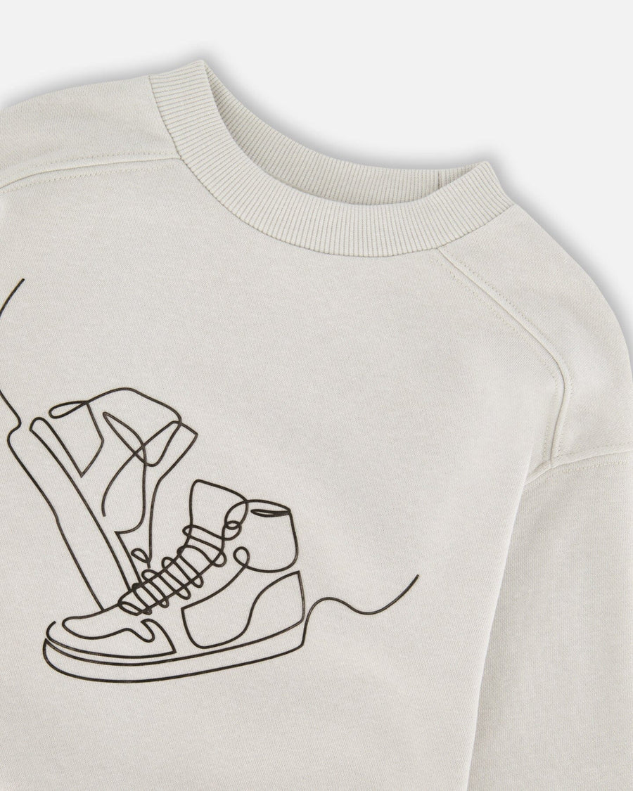 French Terry Sweatshirt Pale Grey - H30U30_01530