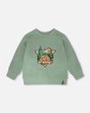 French Terry Sweatshirt Pale Green - H30U30_03350
