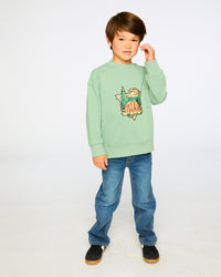 French Terry Sweatshirt Pale Green - H30U30_03350
