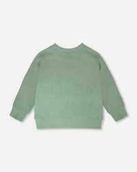 French Terry Sweatshirt Pale Green - H30U30_03350