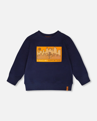 French Terry Sweatshirt Dark Blue - H30U34_04810
