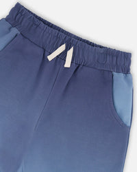 Sleeveless Top And Shorts Set Blue Gradient - H30U35_3H176