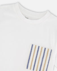 Jersey T-Shirt With Chest Pocket White - H30U69_01000