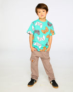 Organic Cotton Jersey T-Shirt Blue Printed Gamepads - H30U77_3H117