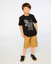Organic Cotton Jersey T-Shirt With Dino Print Black - H30U78_09990