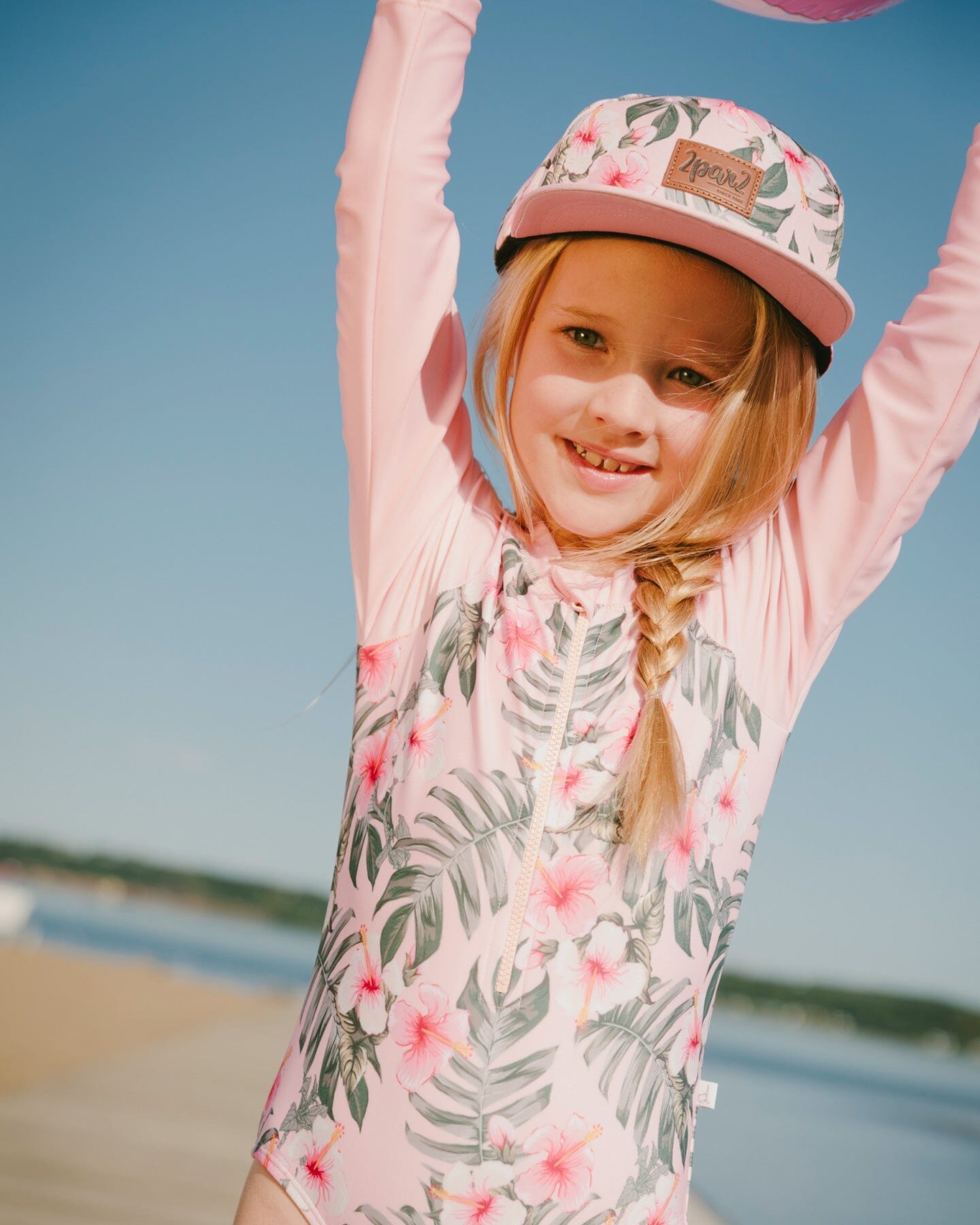 Cap Pink Hibiscus Print - H30VGC_3H152
