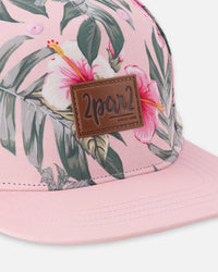 Cap Pink Hibiscus Print - H30VGC_3H152