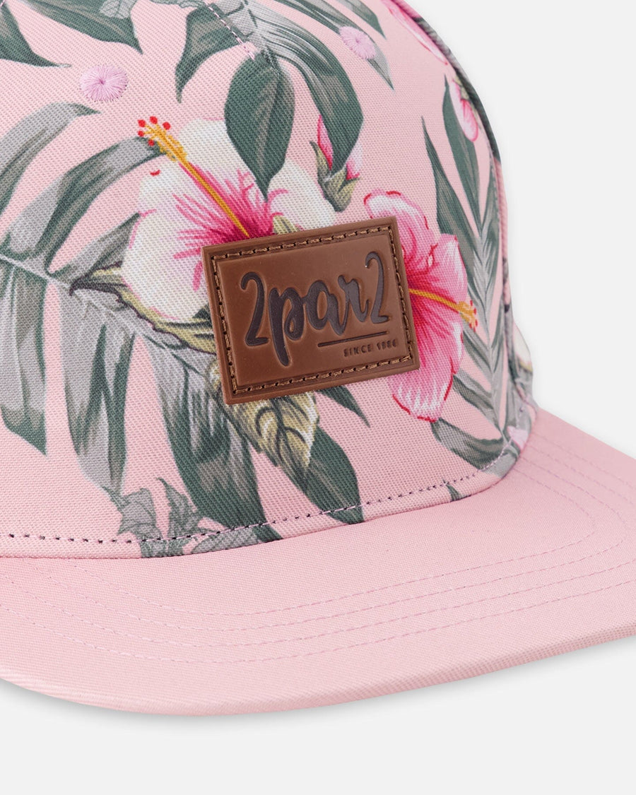 Cap Pink Hibiscus Print - H30VGC_3H152