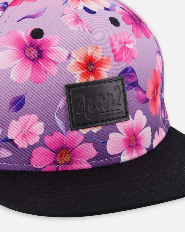 Cap Mauve Floral Gradient - H30VGC_3H201