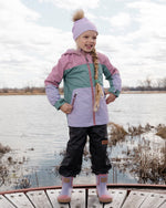 Stretch Jersey Hat Purple With Pompom - H30W20_05640