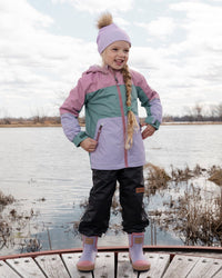 Stretch Jersey Hat Purple With Pompom - H30W20_05640