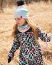 Stretch Jersey Hat Multicolored With Pompom - H30W20_3H018