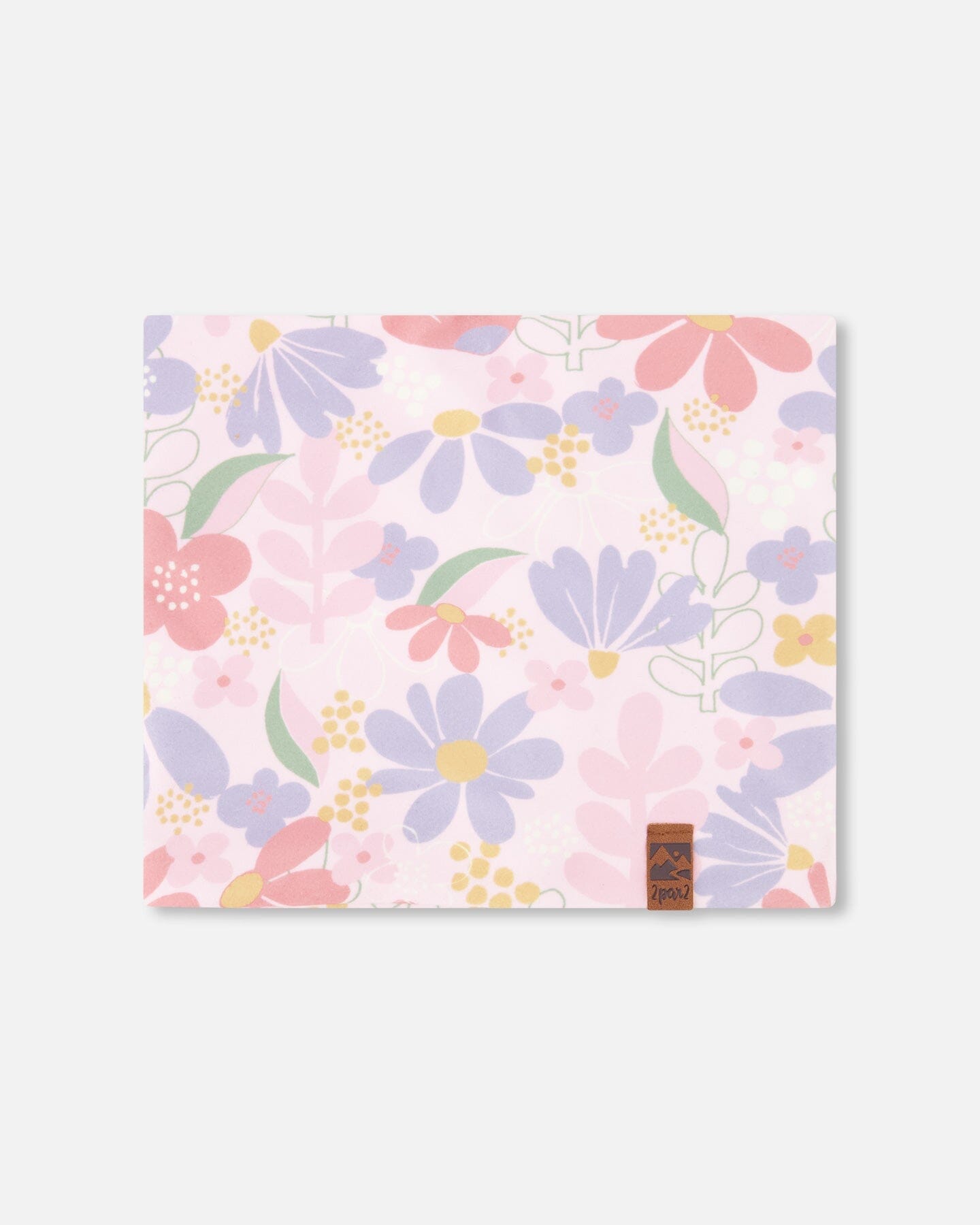 Stretch Jersey Neck Tube Pink Flower Print - H30W21_3H004